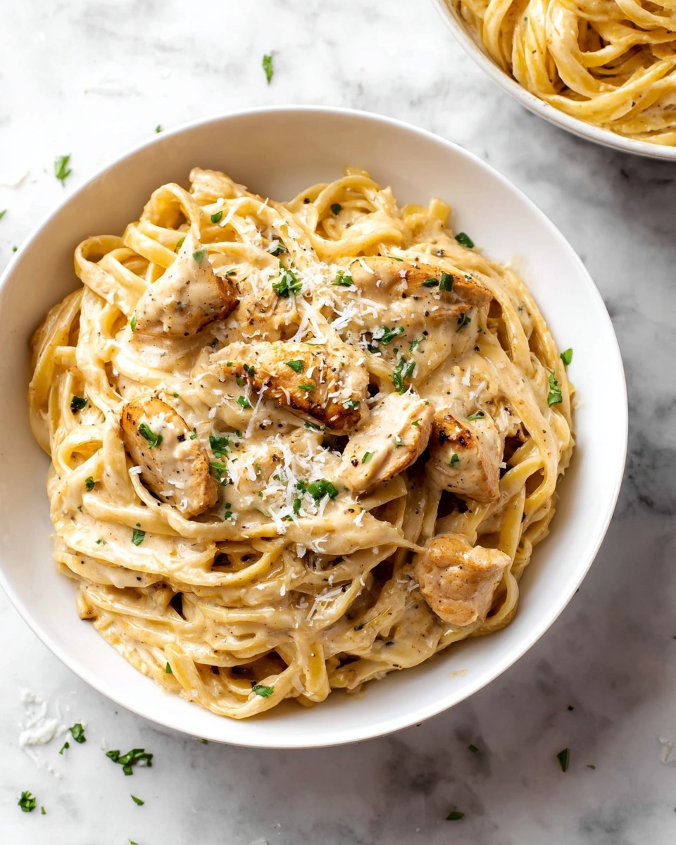 Easy Garlic Chicken Pasta Recipe - Recipe Image