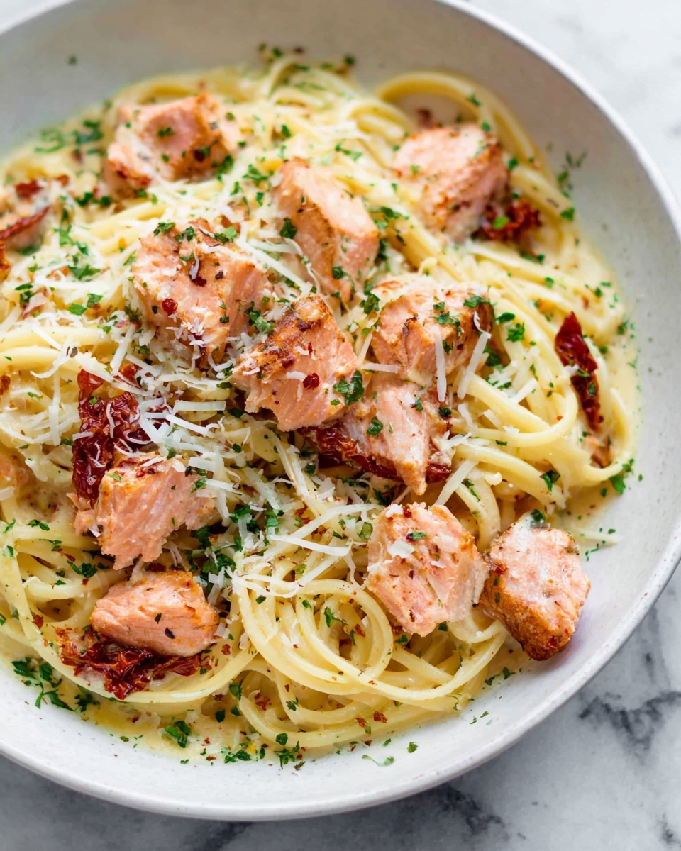 Cajun Salmon Pasta Recipe - Recipe Image