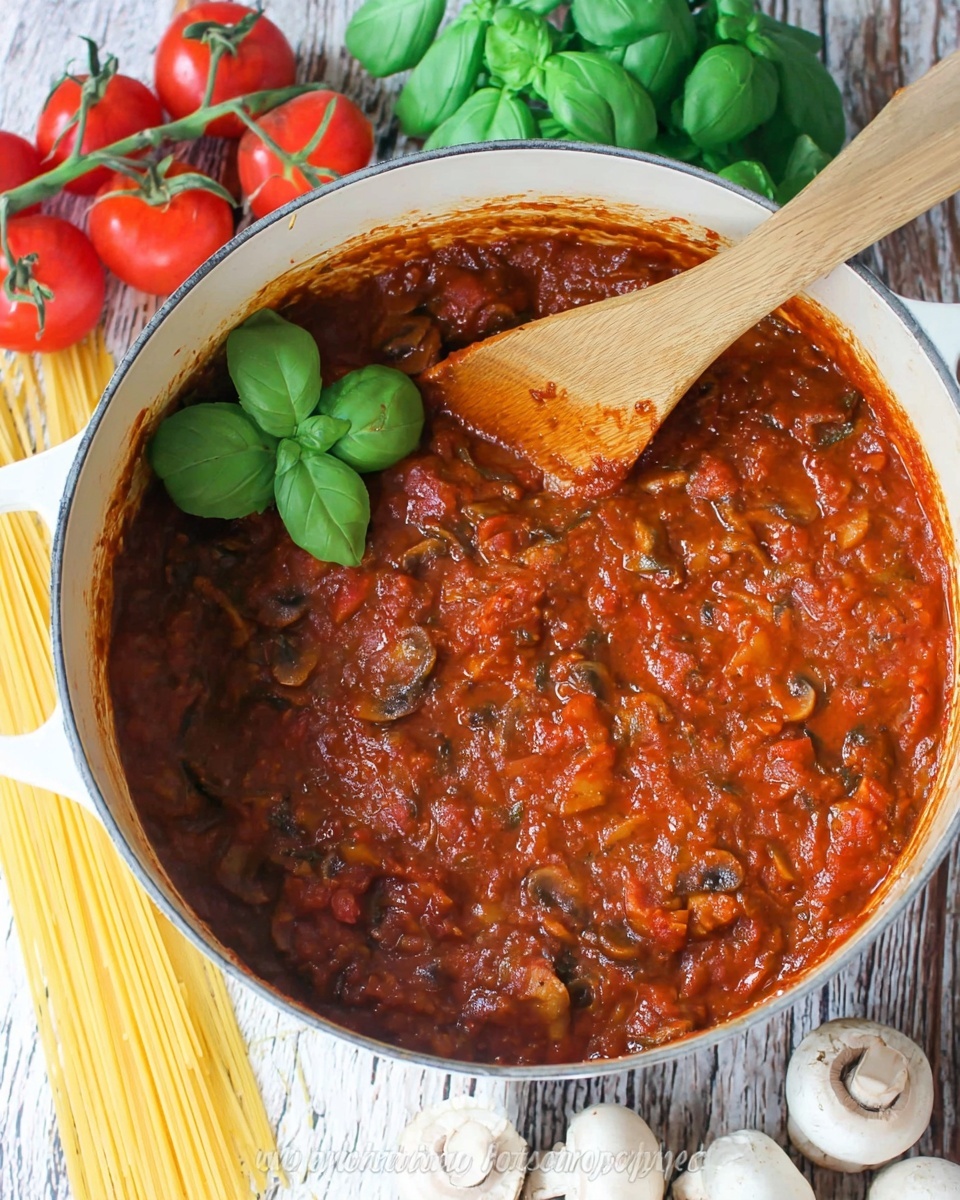 Mushroom Marinara Sauce Recipe - Recipe Image
