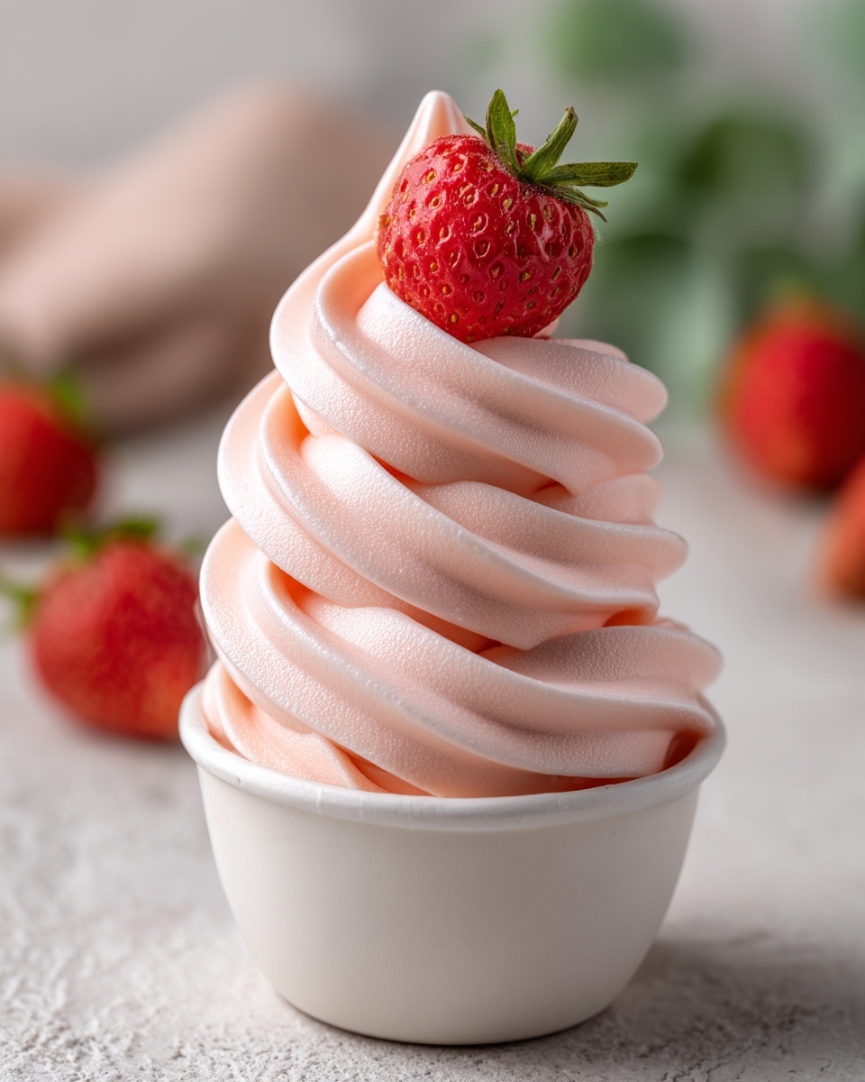 Strawberry Dole Whip – A Refreshing and Delicious Tropical Treat Recipe - Recipe Image