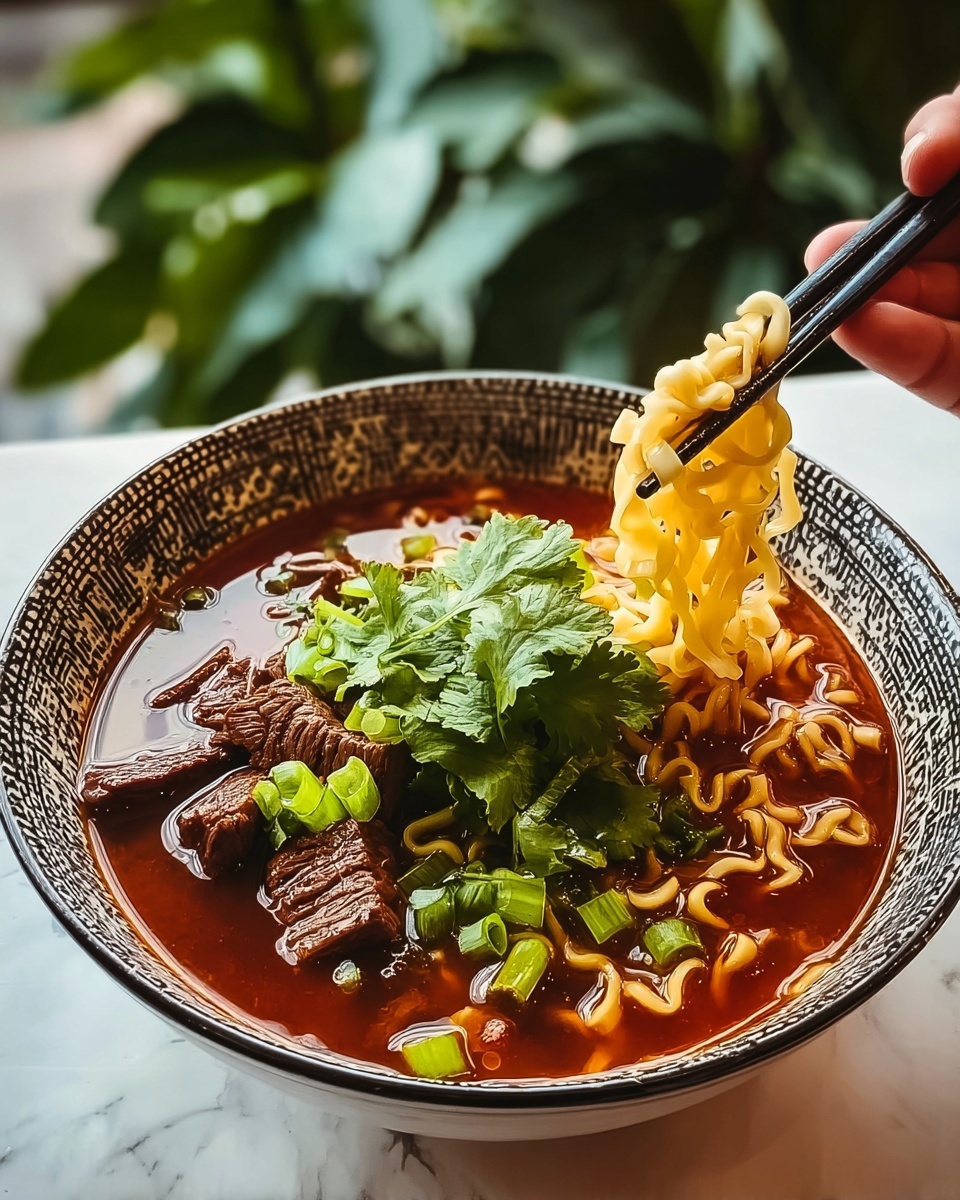 Savory Birria Ramen: A Bold, Spicy Fusion of Comfort and Flavor Recipe - Recipe Image