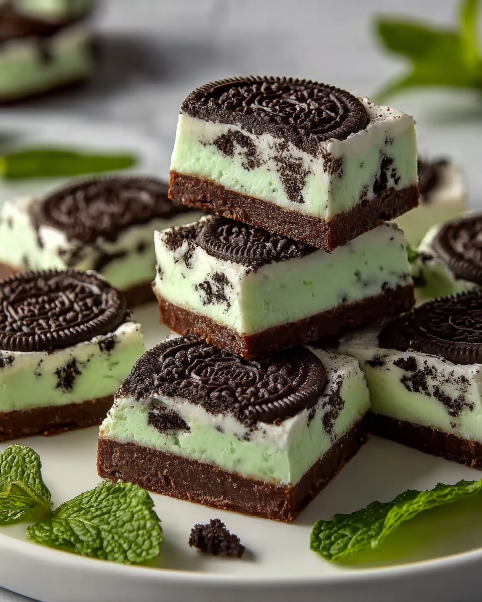 Easy and Irresistible Mint Oreo Bark Recipe - Recipe Image