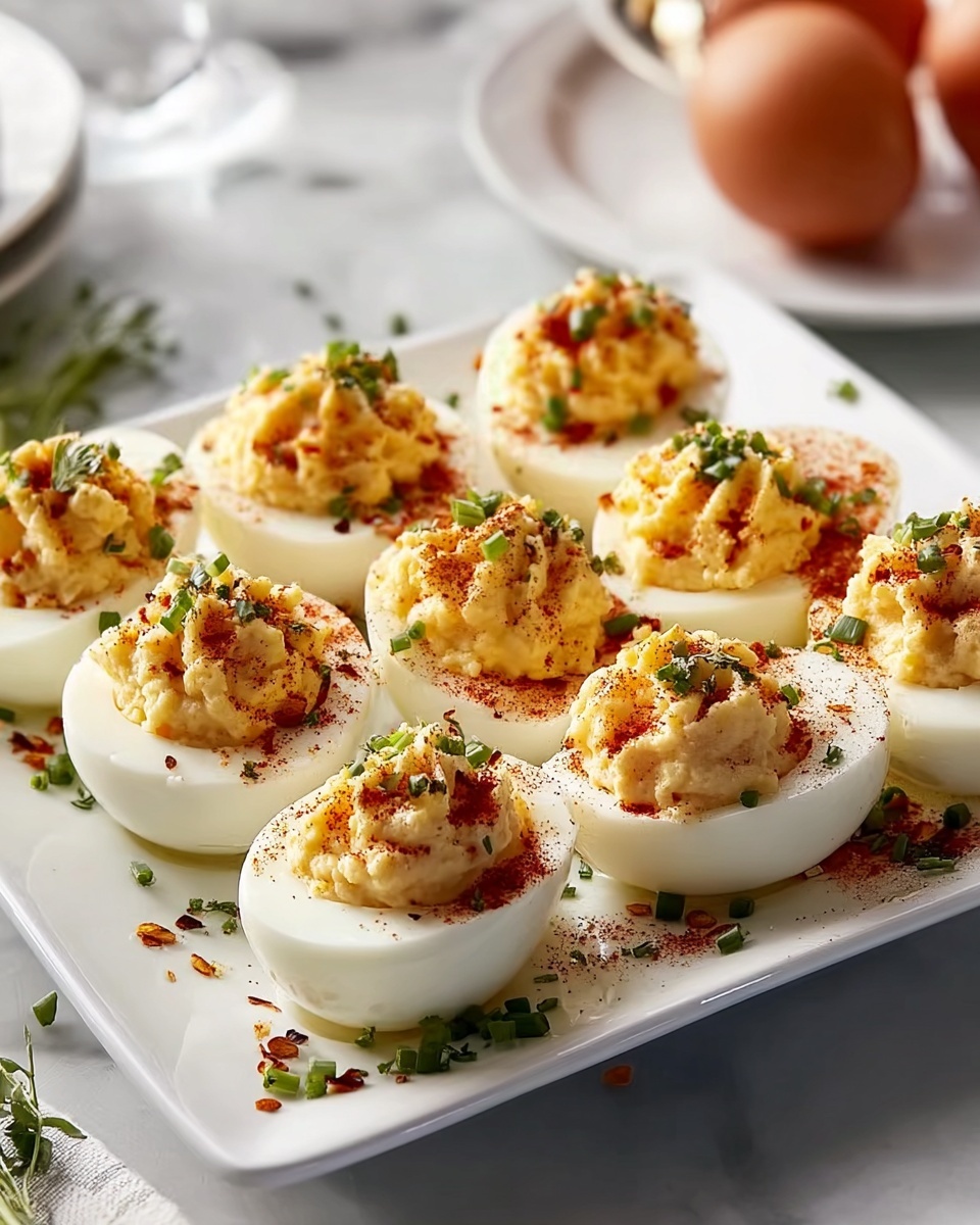 Spicy Deviled Eggs Recipe - Recipe Image