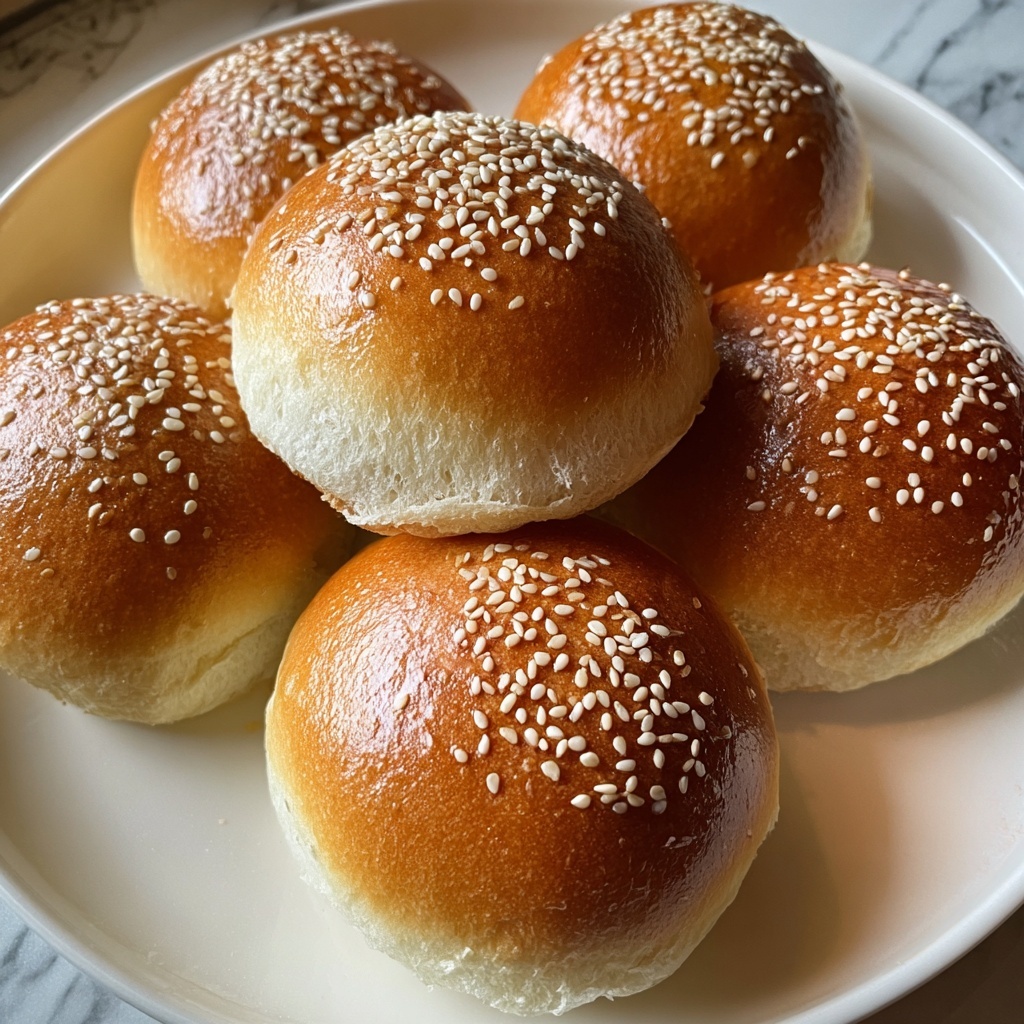 Super Soft Homemade Burger Buns Recipe - Recipe Image