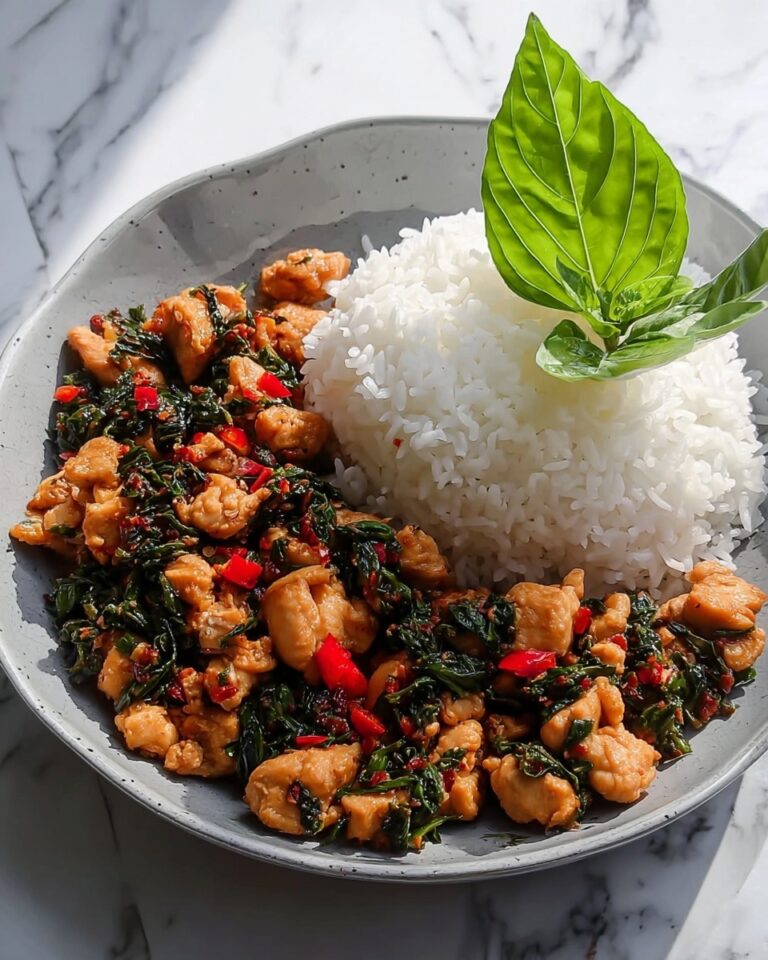 Spicy Thai Basil Chicken (Pad Krapow Gai) Recipe