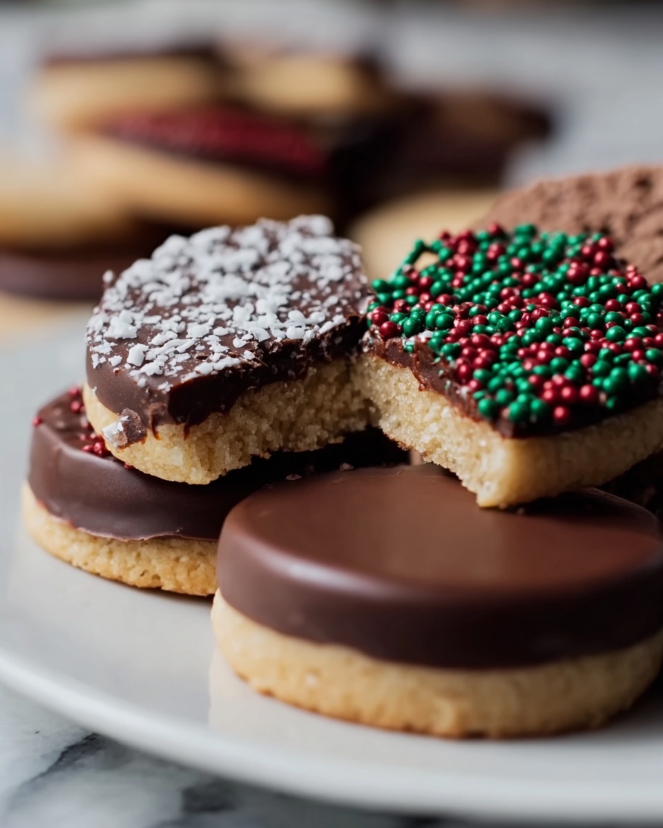 Chocolate Shortbread Cookies Recipe - Recipe Image