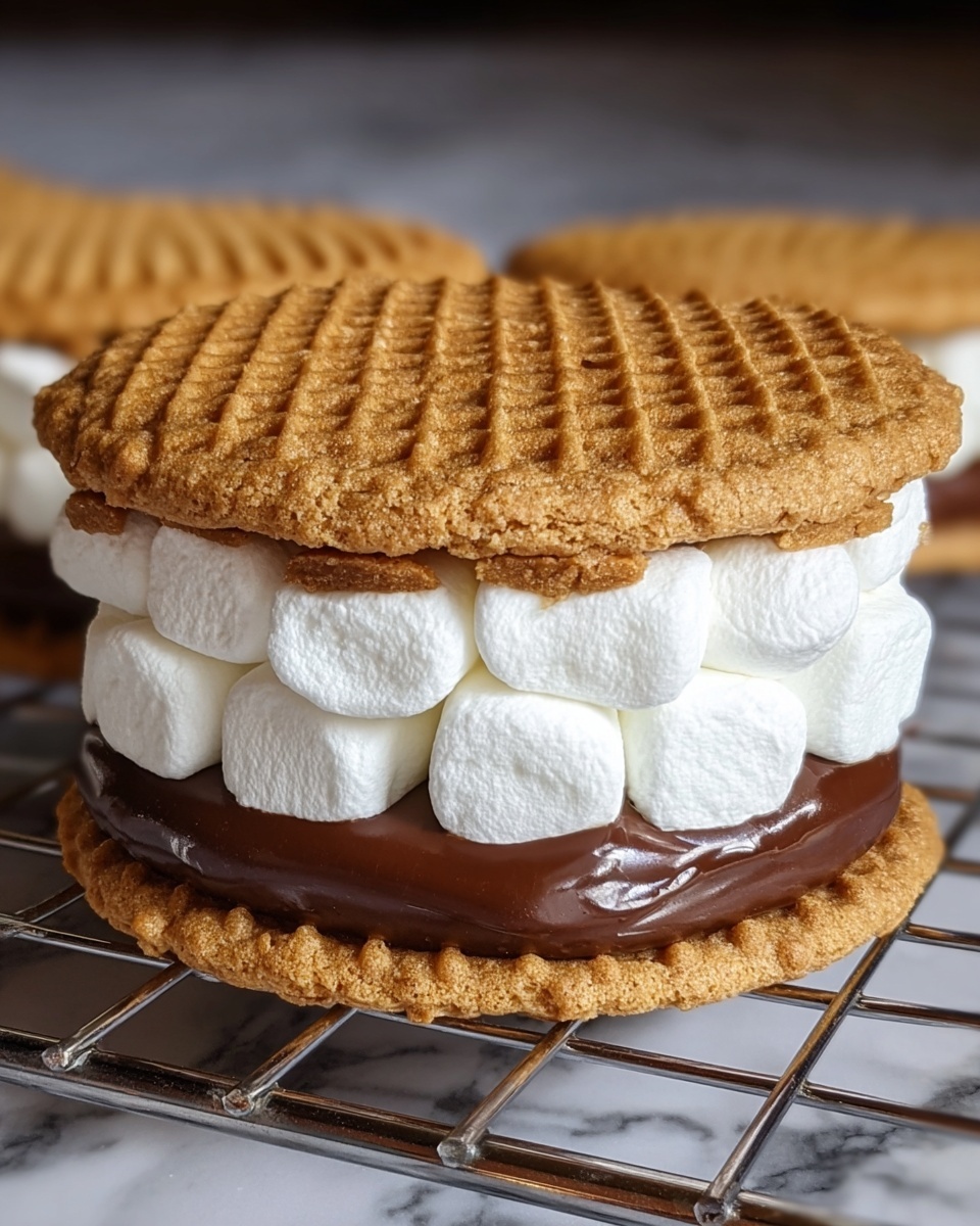 Peanut Butter S'mores Sandwich Cookies Recipe - Recipe Image