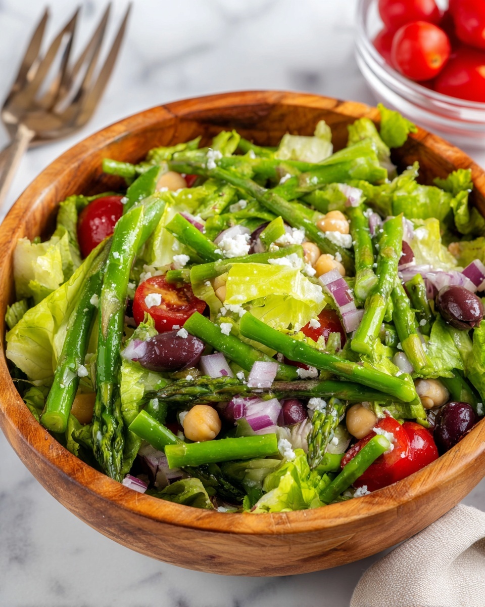 Chopped Asparagus and Chickpea Salad Recipe - Recipe Image