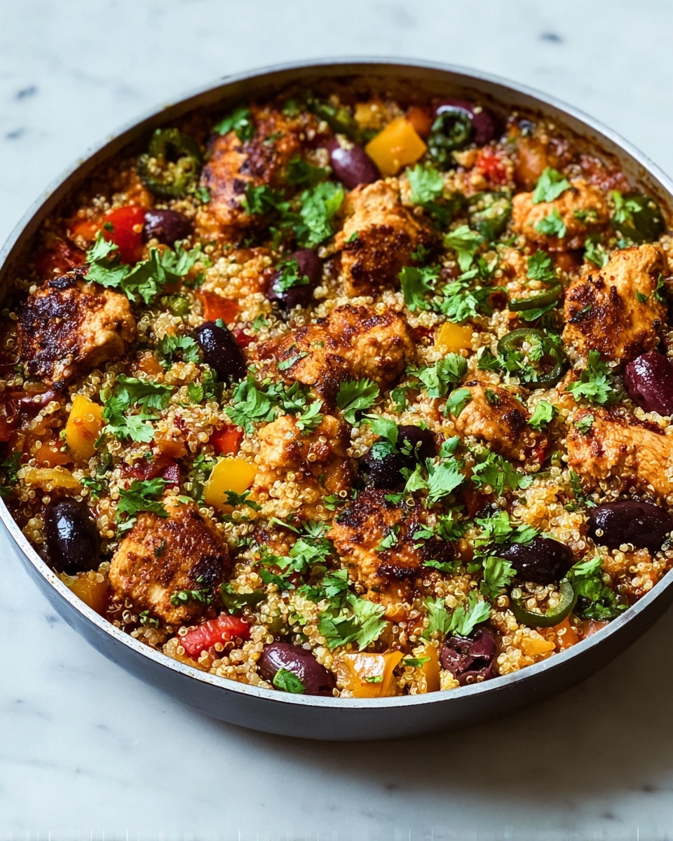 Savory Chicken Fajita Quinoa Bake in One Skillet Recipe - Recipe Image