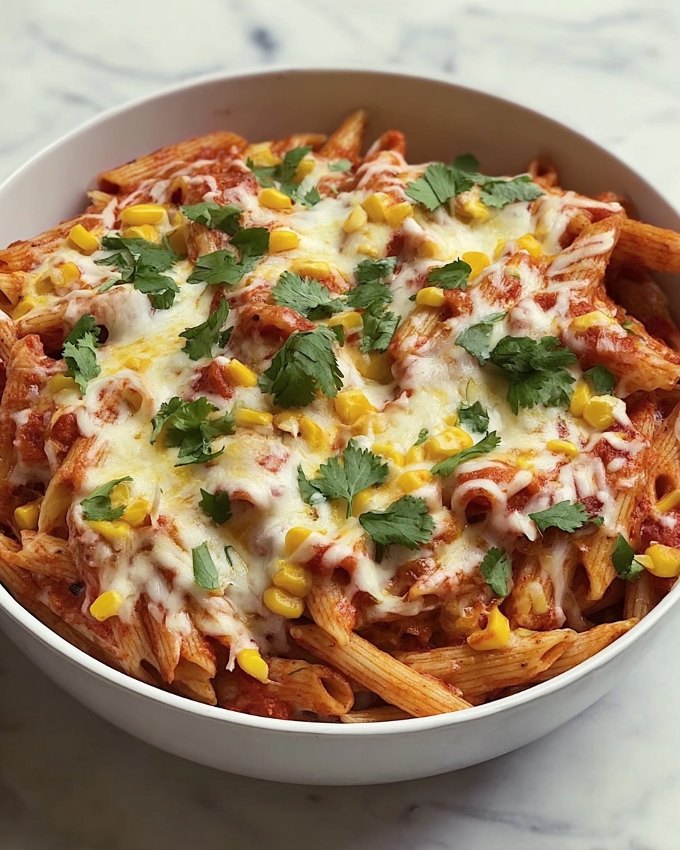 Simple Chicken Enchilada Pasta Bake Recipe - Recipe Image