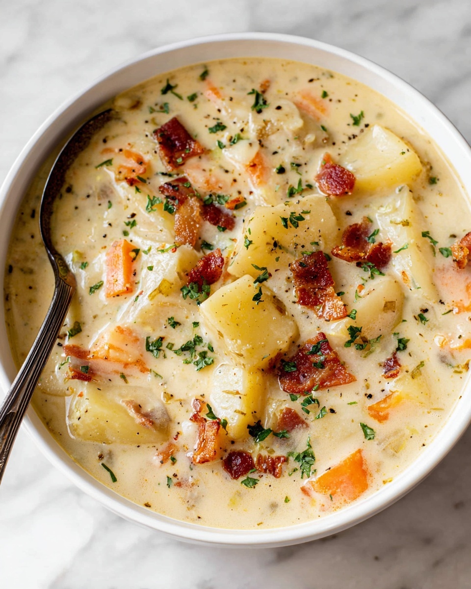 Creamy Potato Soup with Bacon Recipe - Recipe Image