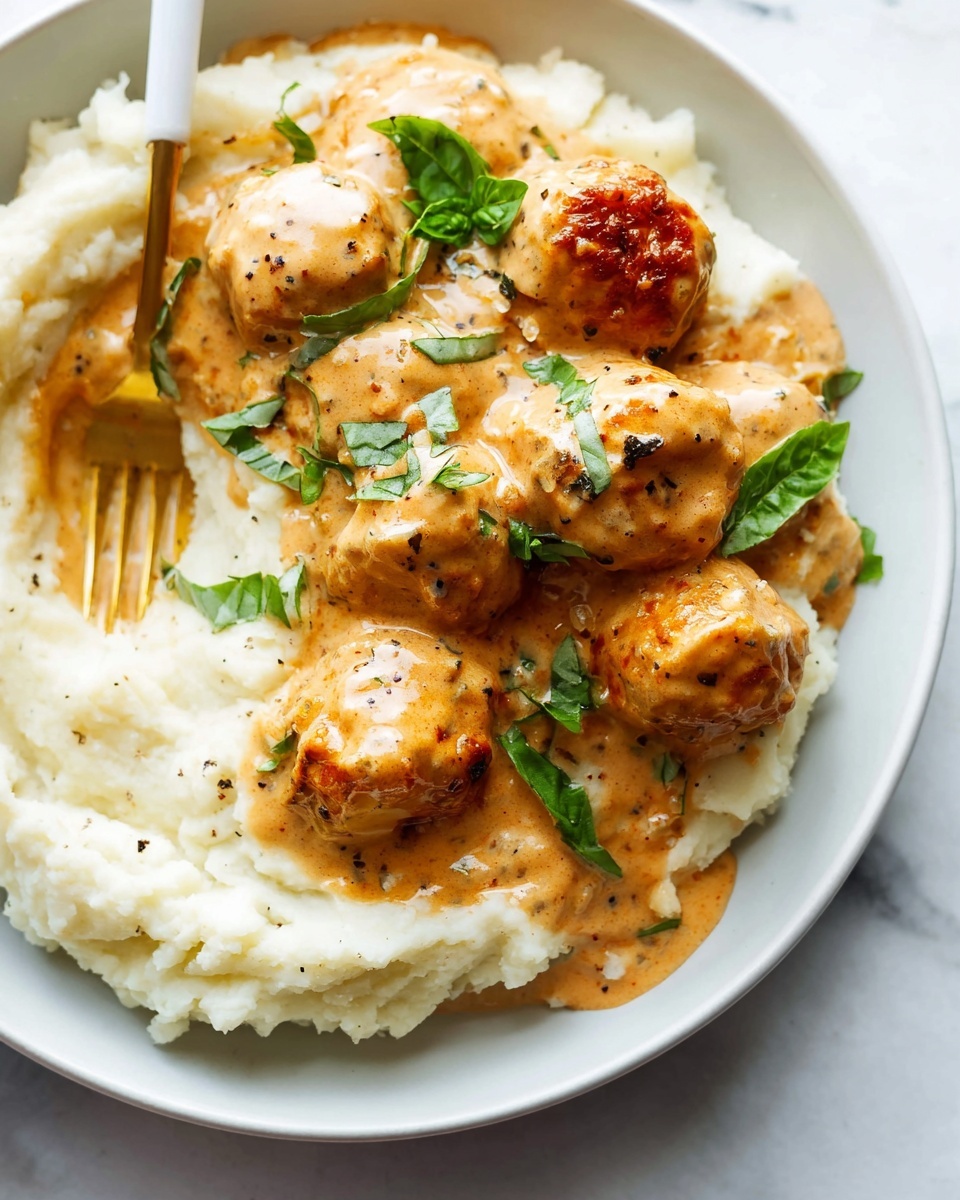 Marry Me Chicken Meatballs Recipe - Recipe Image