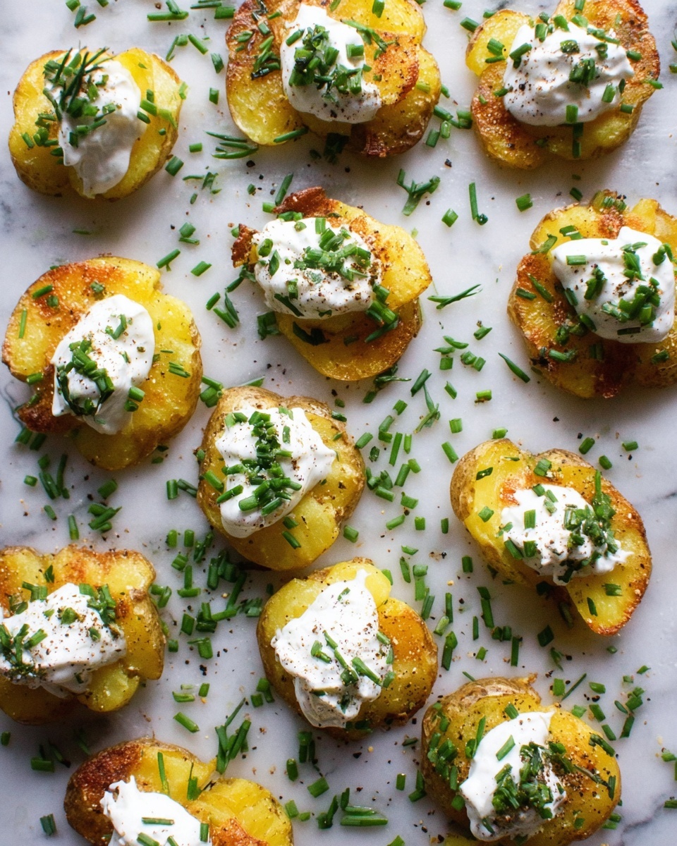 Garlic and Lemon Smashed Potatoes Recipe - Recipe Image