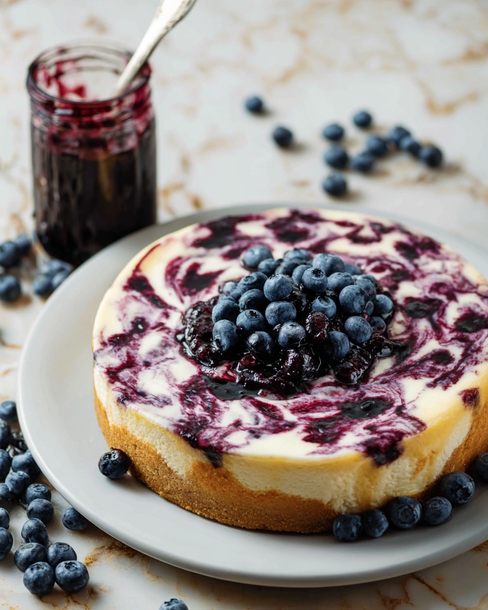 No-Bake Blueberry Cheesecake Recipe - Recipe Image