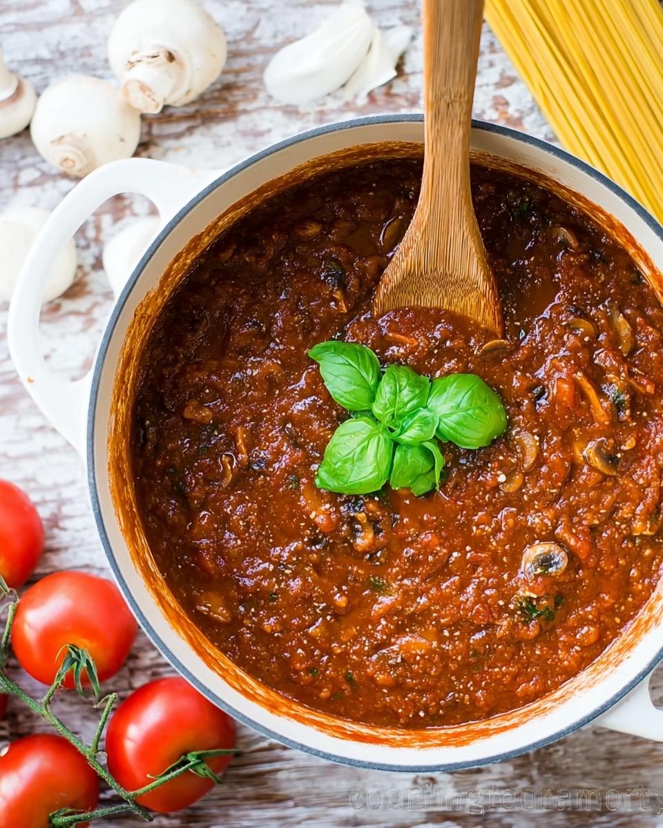 Mushroom Marinara Sauce Recipe - Recipe Image