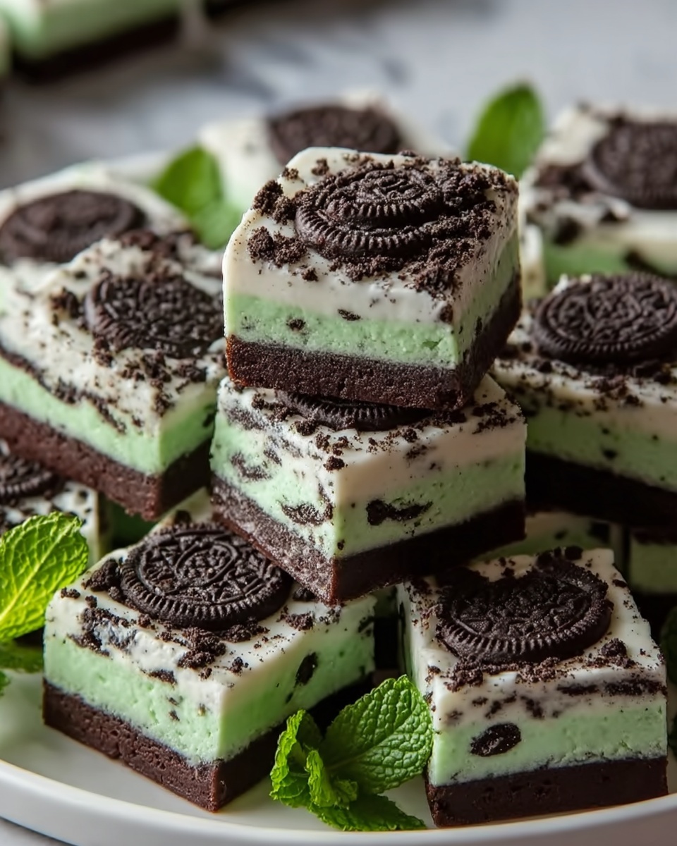 Easy and Irresistible Mint Oreo Bark Recipe - Recipe Image
