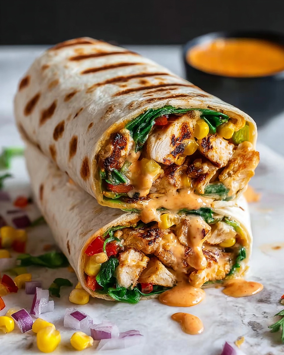 Chipotle Ranch Grilled Chicken Burrito Recipe - Recipe Image