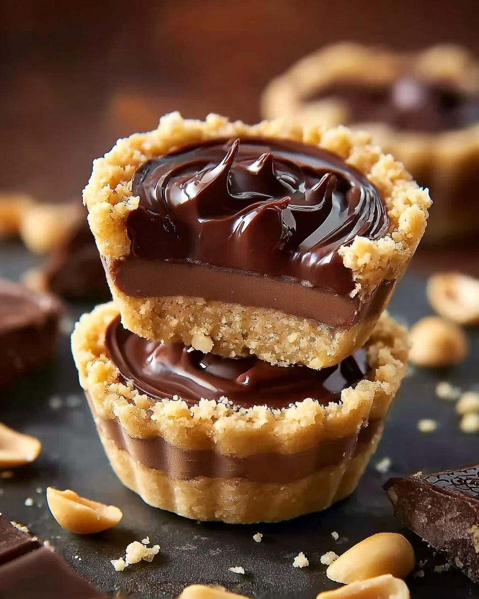 Decadent Mini Chocolate Peanut Butter Pies Recipe - Recipe Image