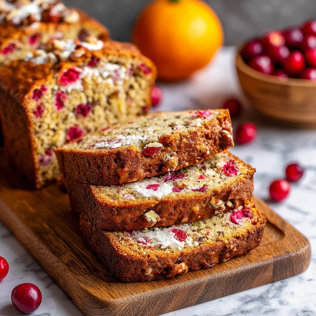 Orange Cranberry Walnut Loaf Recipe - Recipe Image