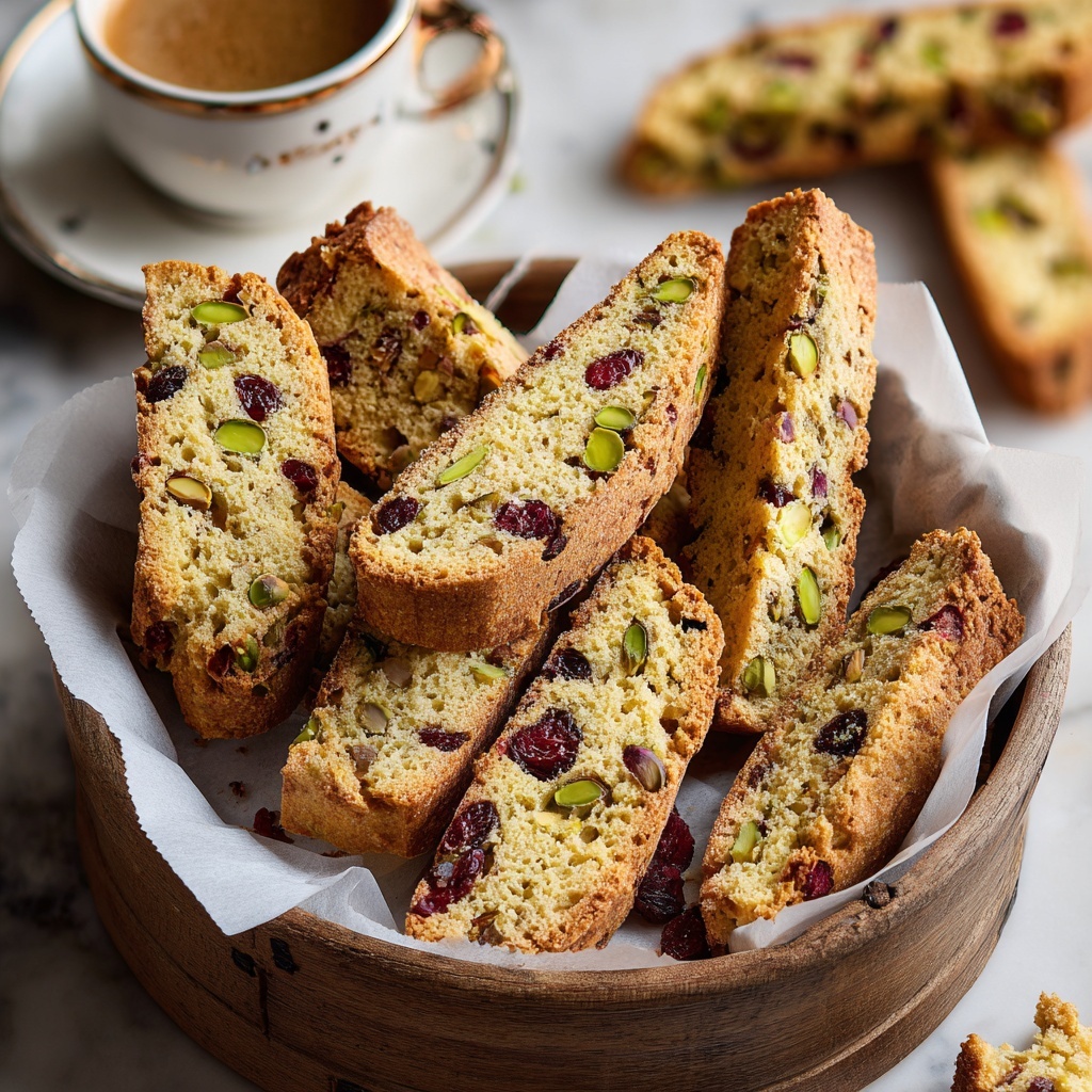 Cranberry Pistachio Biscotti Recipe - Recipe Image