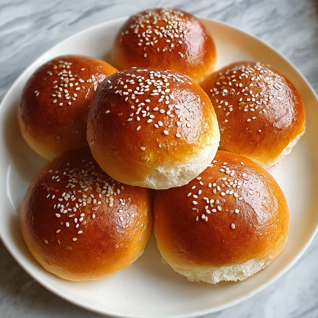 Super Soft Homemade Burger Buns Recipe - Recipe Image