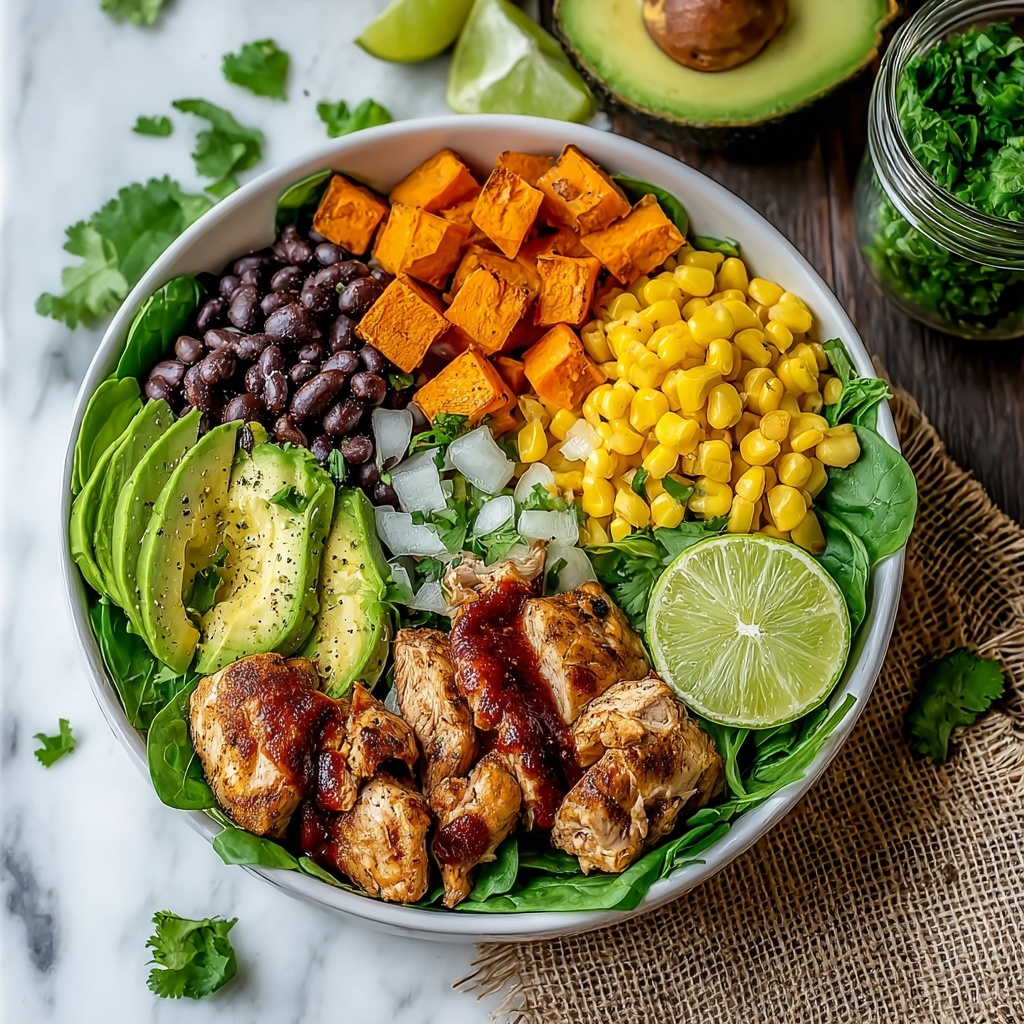 Healthy BBQ Chicken Bowls with Sweet Potatoes Recipe - Recipe Image