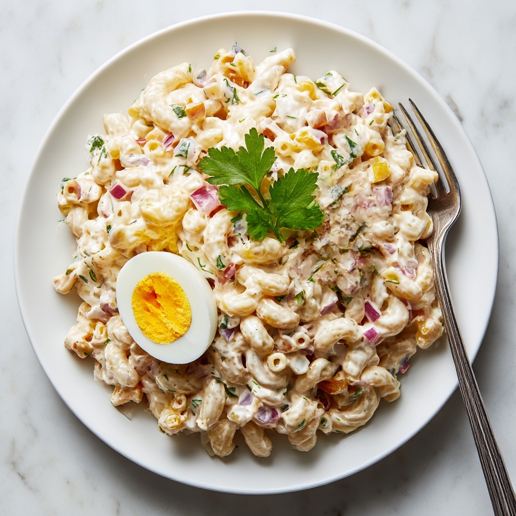 Creamy Classic Macaroni Salad Recipe - Recipe Image