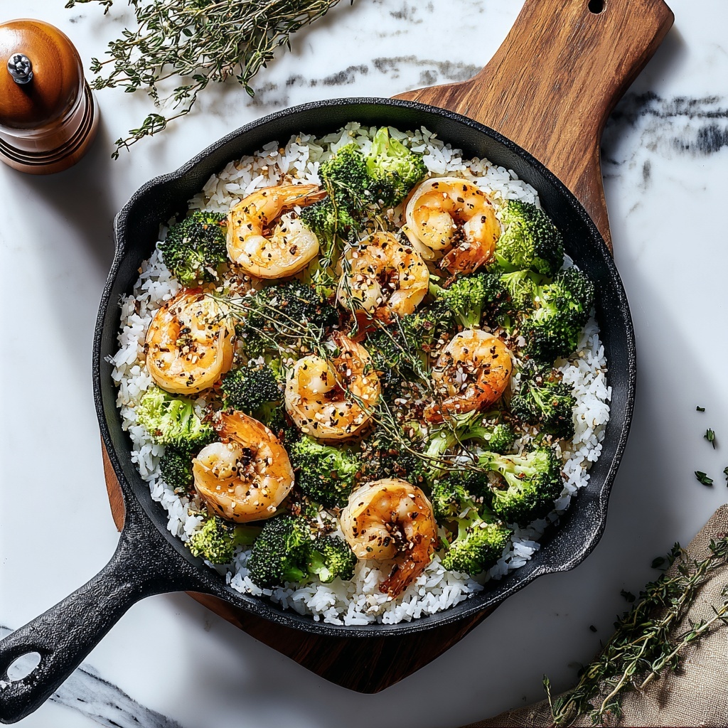 Honey Garlic Shrimp Bowls with Roasted Broccoli Recipe - Recipe Image