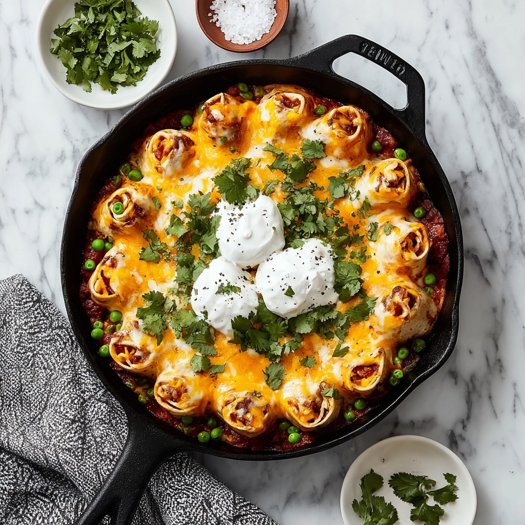 Beef Skillet Enchiladas Recipe - Recipe Image