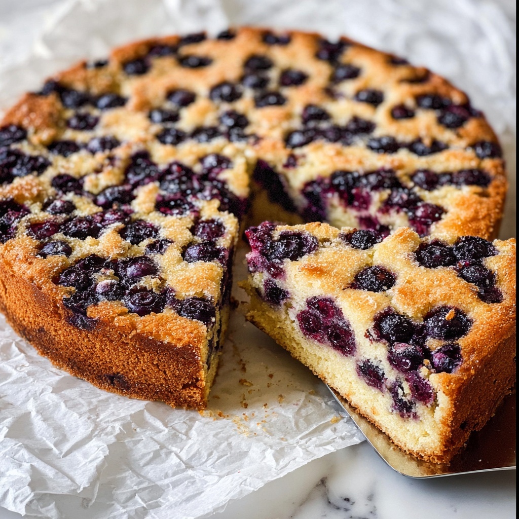 Easy Blueberry Cake Recipe - Recipe Image