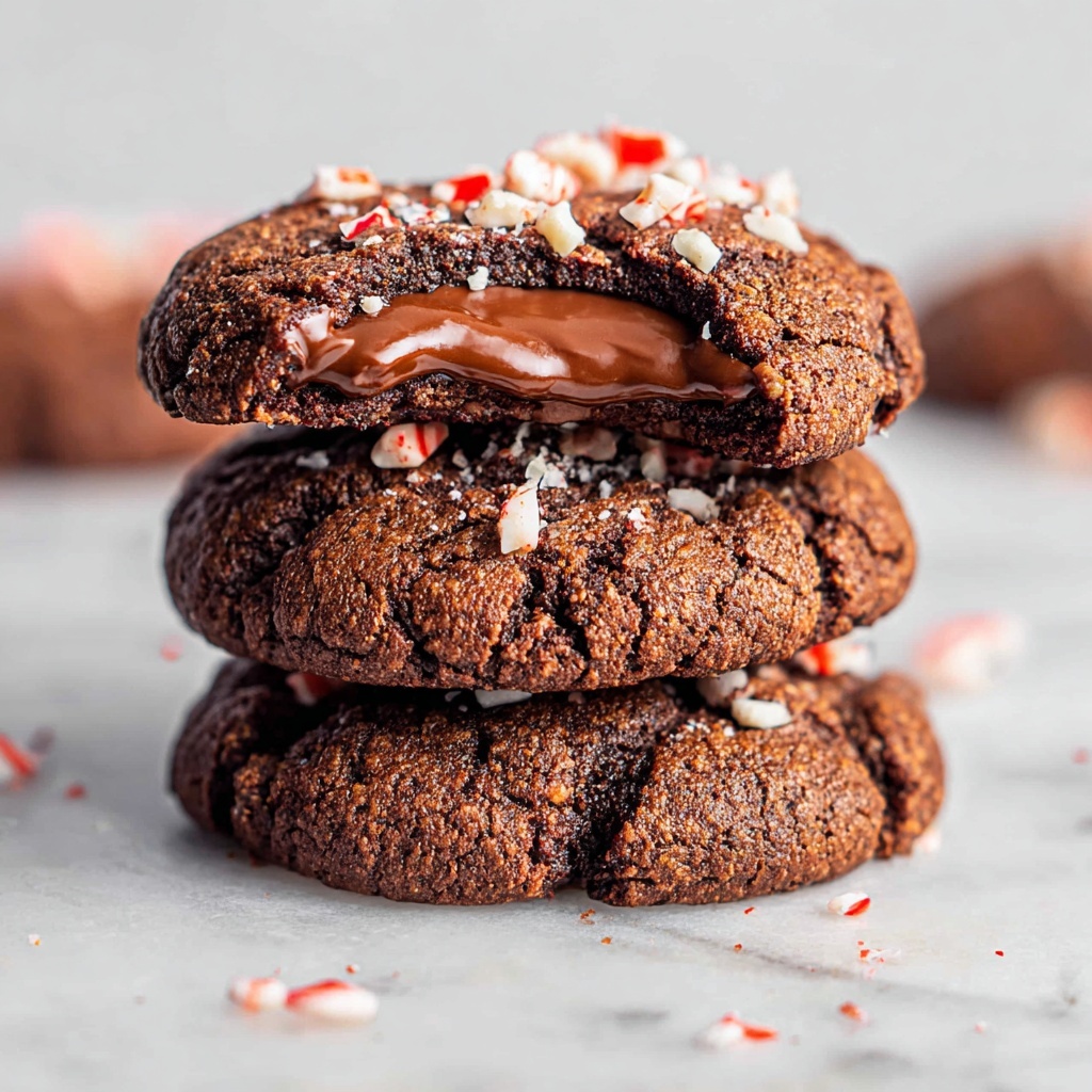 Chocolate Thumbprint Cookies with Peppermint Ganache Recipe - Recipe Image