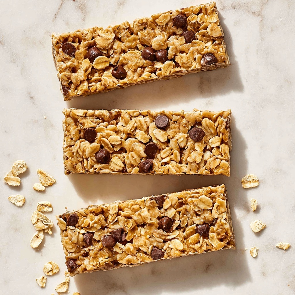 Homemade Healthy Oatmeal Nut and Chocolate Granola Bars Recipe - Recipe Image