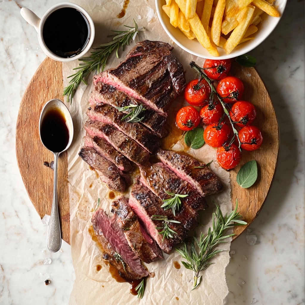New York Strip Steak with Red Wine Balsamic Reduction Recipe - Recipe Image