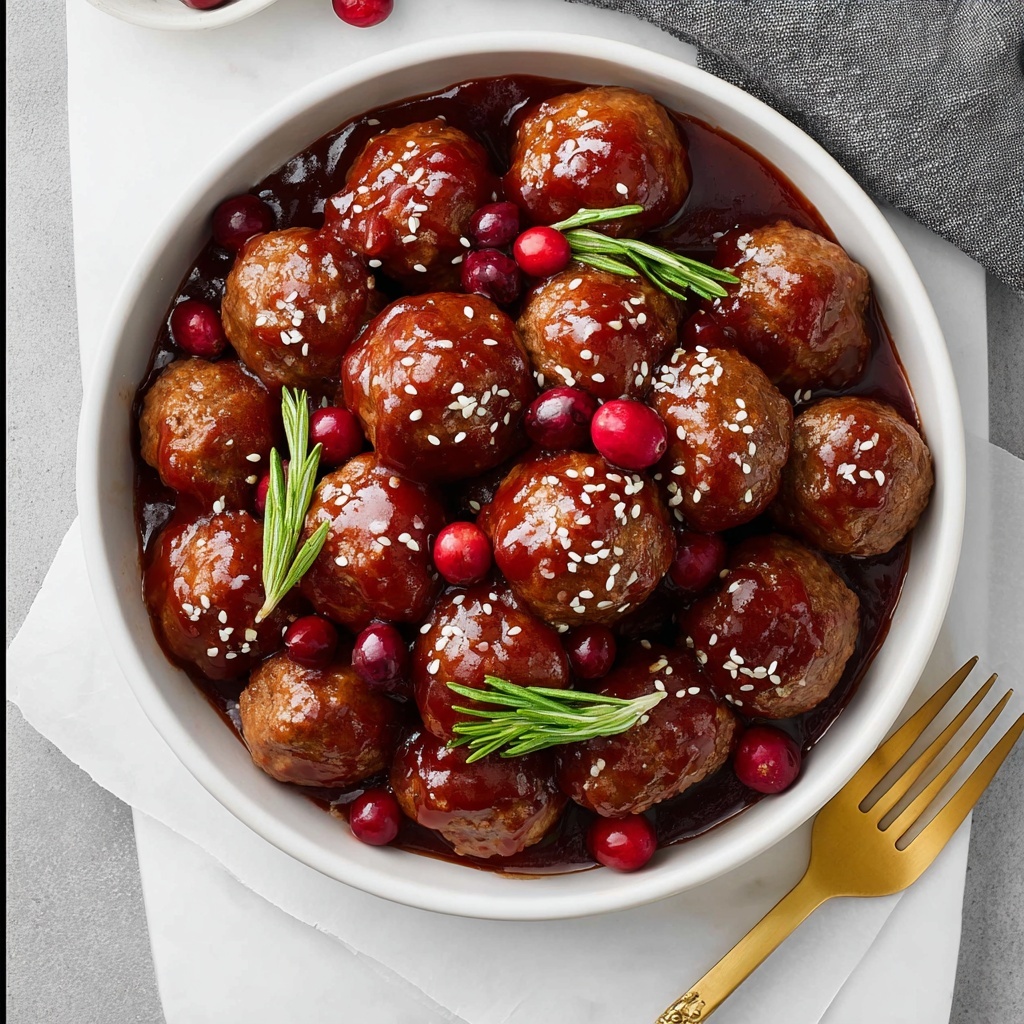 Cranberry Sweet Chili Meatballs Recipe - Recipe Image