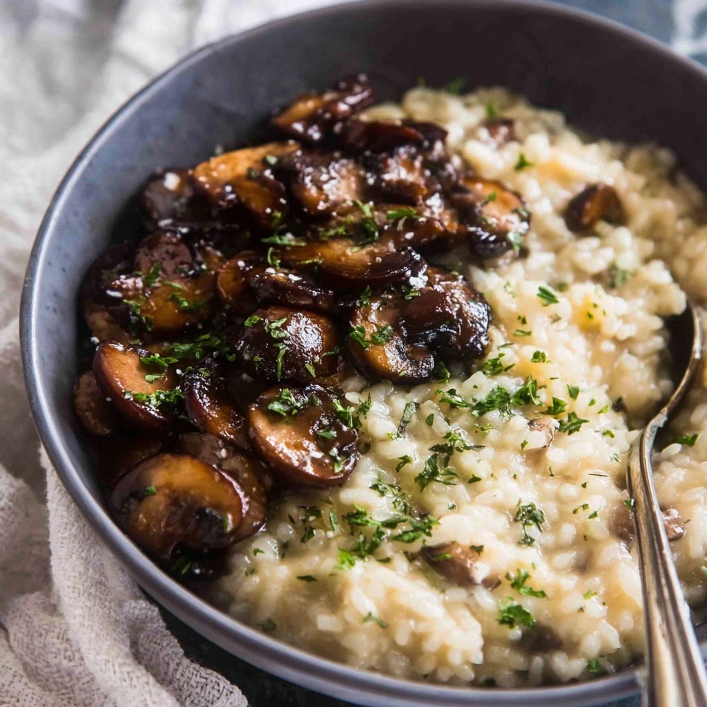 Creamy Mushroom Risotto Recipe - Recipe Image