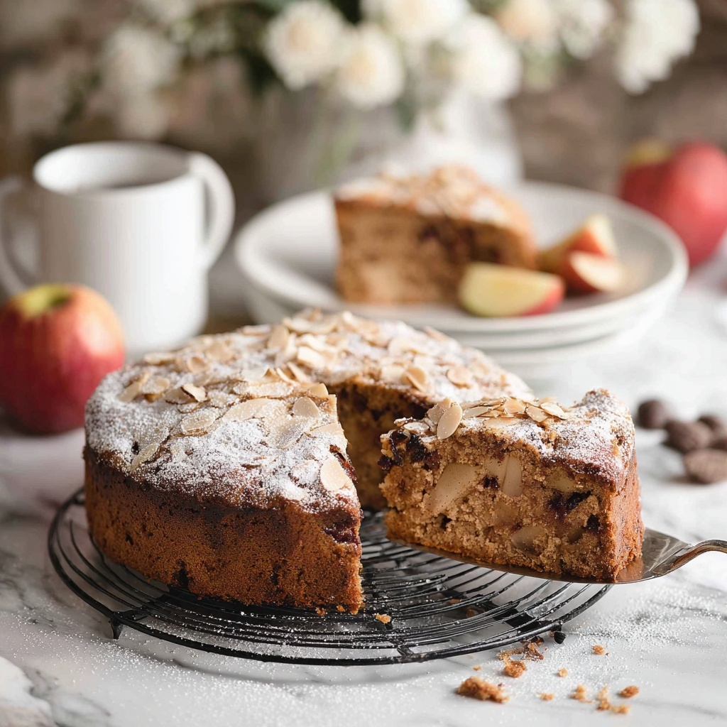 Easiest Ever Moist Apple Cake Recipe - Recipe Image