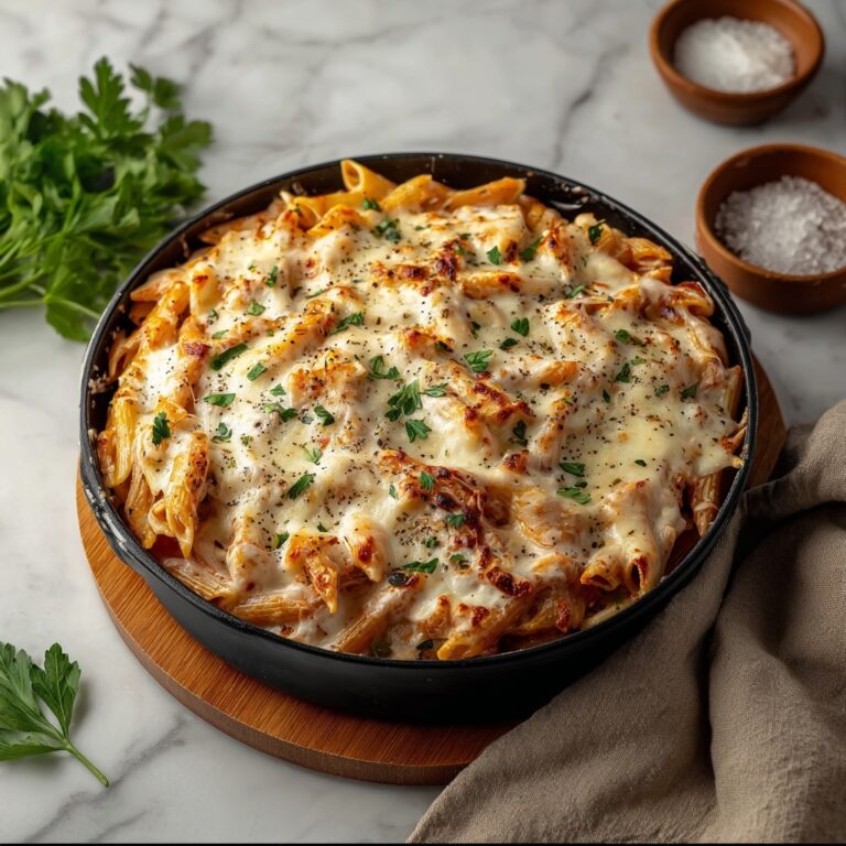 Creamy Chicken Penne with Herb-Spiced Sear Recipe