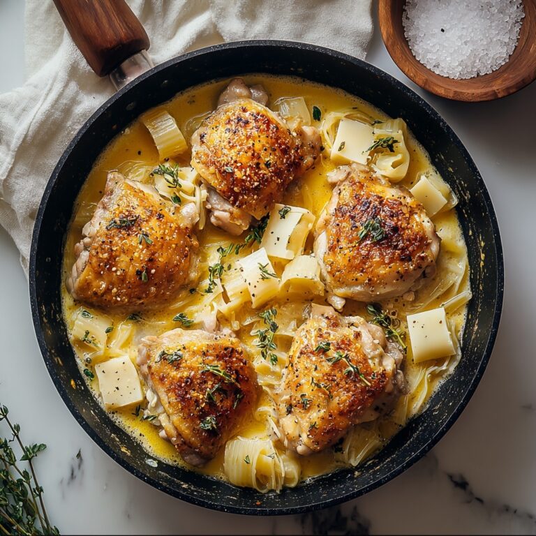 Creamy Garlic Butter Chicken and Rigatoni in Parmesan Sauce Recipe