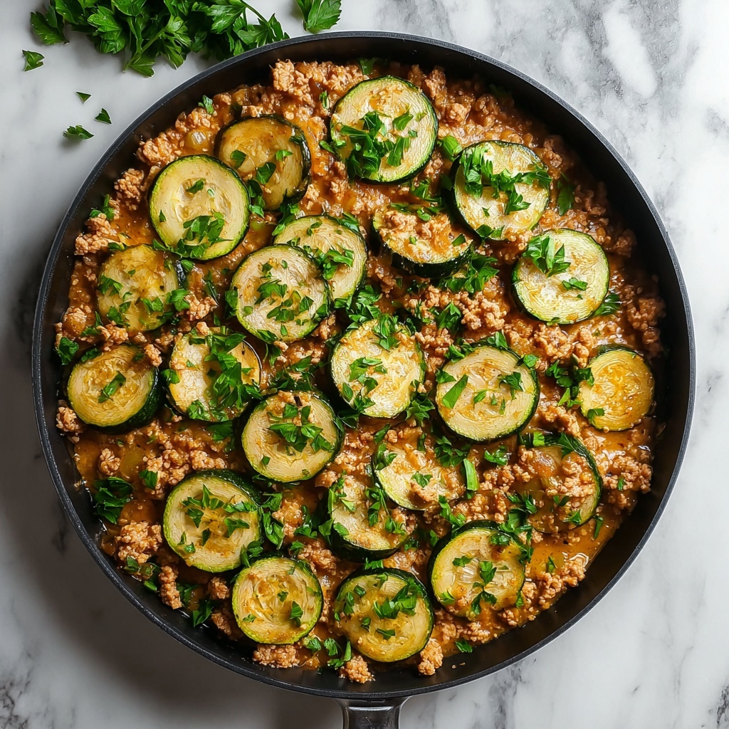 Ground Turkey and Zucchini Skillet Recipe - Recipe Image