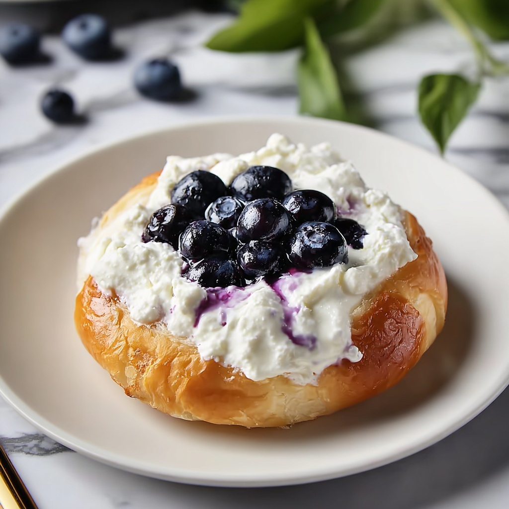 Blueberry Fluffy Cottage Cheese Cloud Bread Recipe - Recipe Image