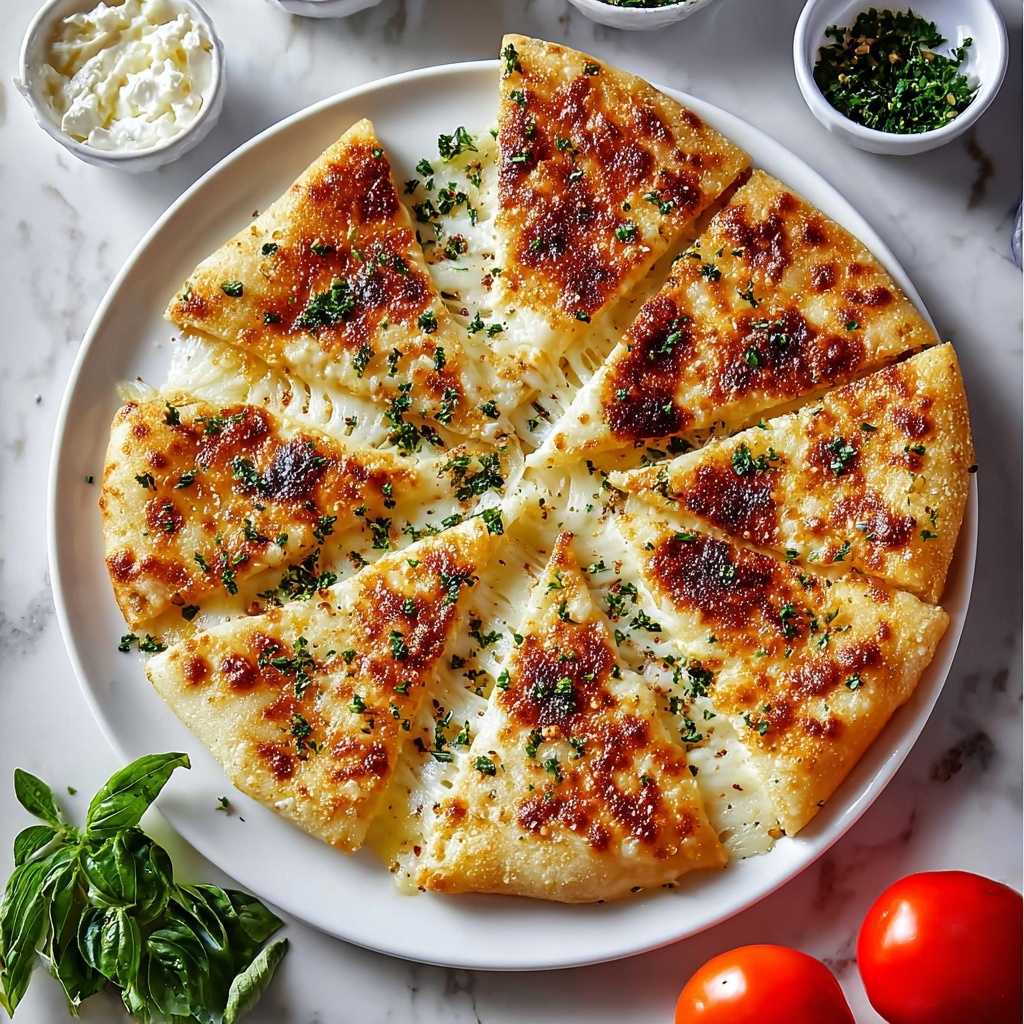 Garlic Keto Flatbread Recipe - Recipe Image