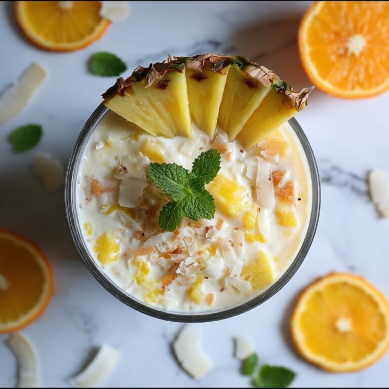 Orange, Pineapple & Coconut Mocktail Recipe
