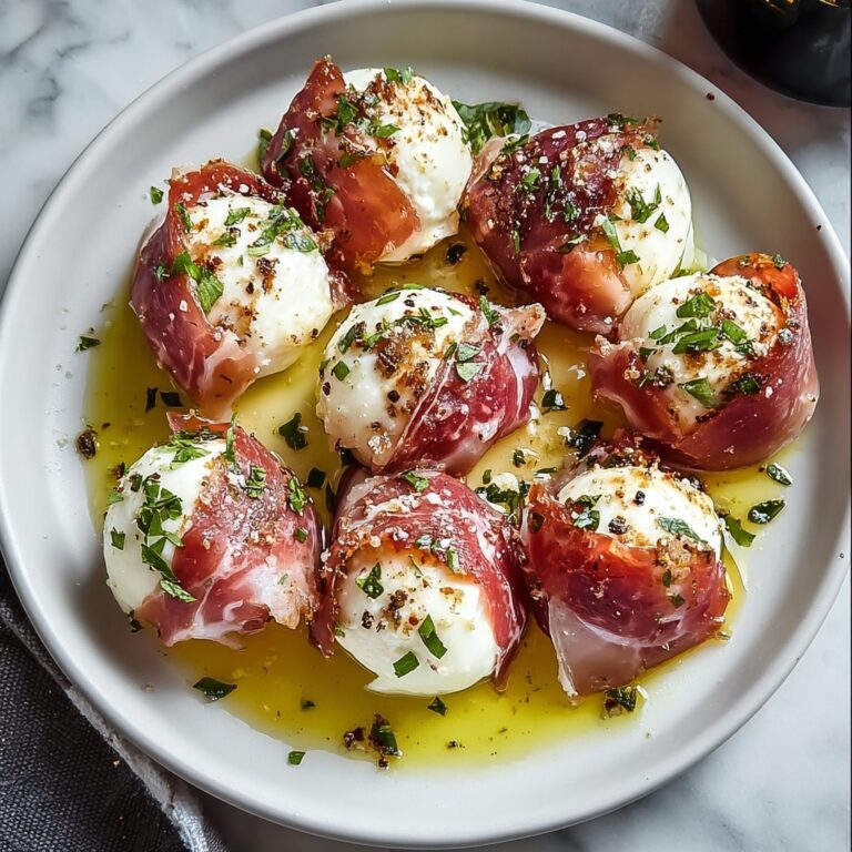 Prosciutto Wrapped Mozzarella Bites Recipe