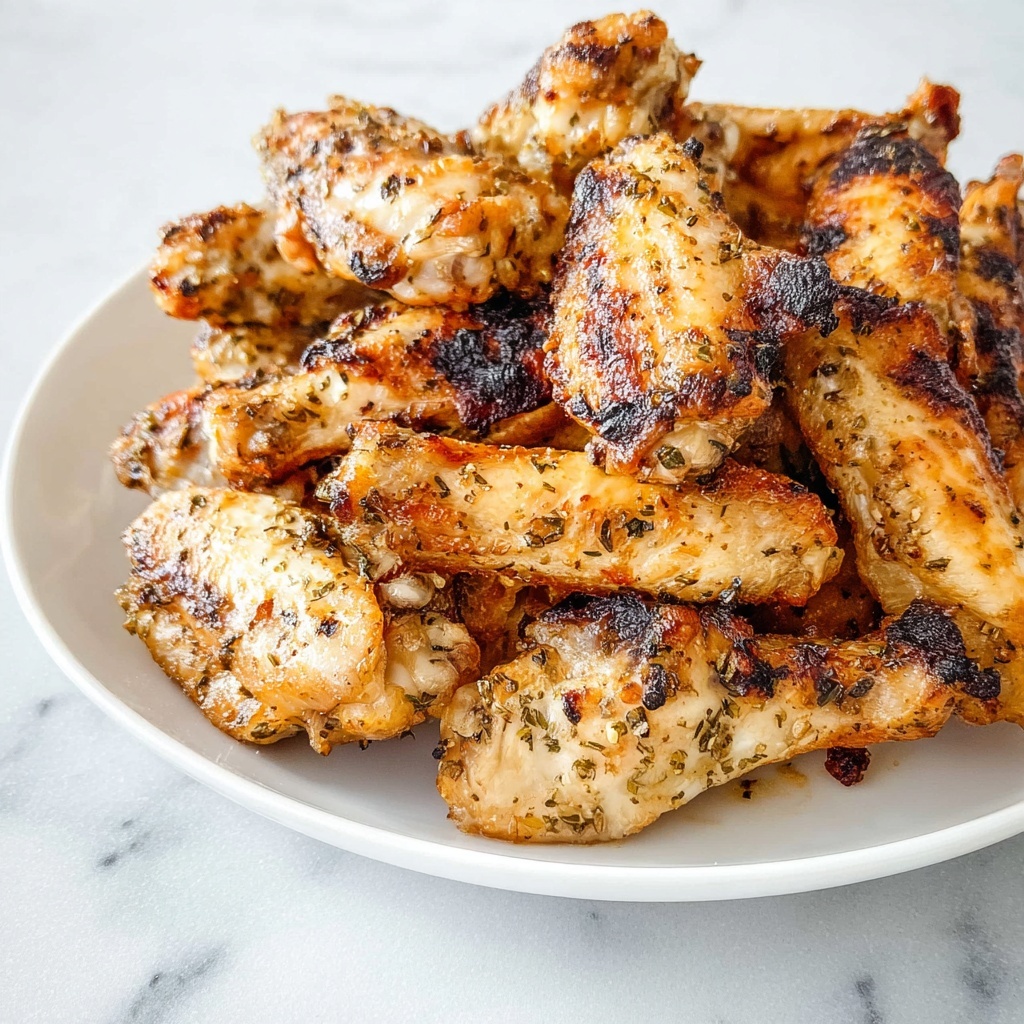 Grilled Chicken Wings with Herb-Spiced Marinade Recipe - Recipe Image