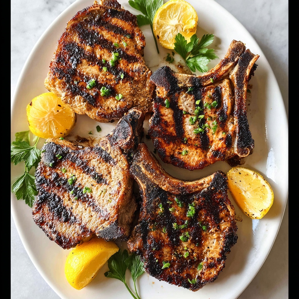 Juicy Grilled Pork Chops Recipe - Recipe Image
