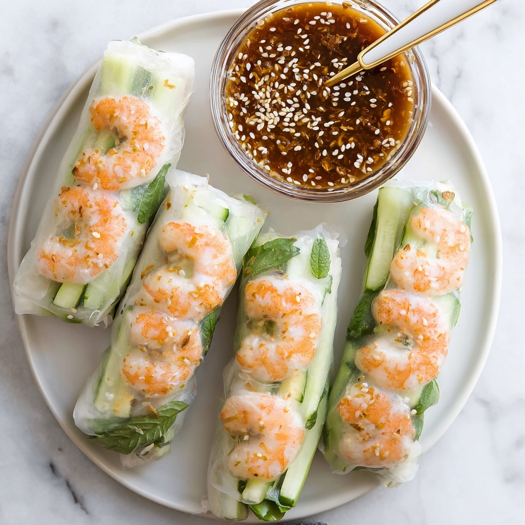 Shrimp Summer Rolls with Peanut Dipping Sauce Recipe - Recipe Image
