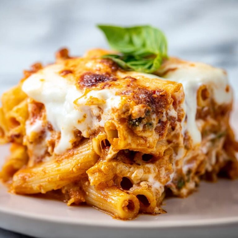 Extra Cheesy Penne and Mozzarella Casserole Recipe
