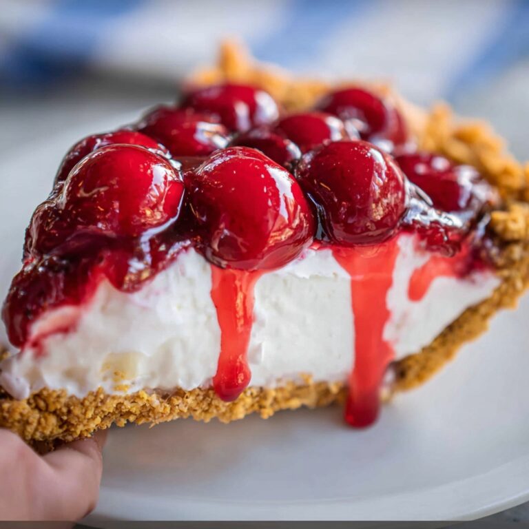 No Bake Cherry Cream Cheese Pie Recipe