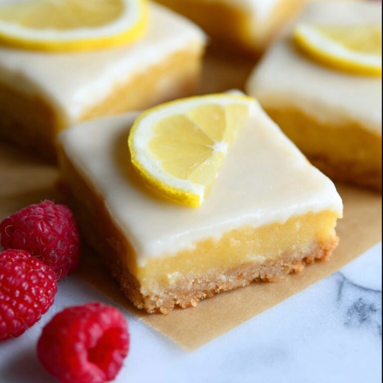 Lemon Sheet Cake with Lemon Glaze and Garnishes Recipe