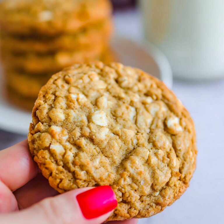 Chewy Oatmeal Peanut Butter Cookies Recipe